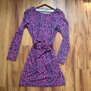Ellie kai Women's Print Dress Belted Size 8
